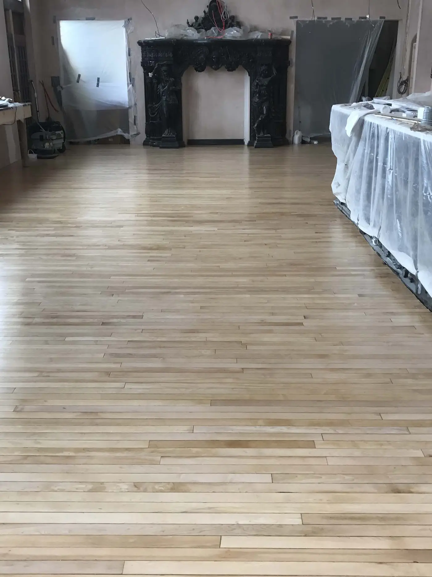 Wood floor sanding