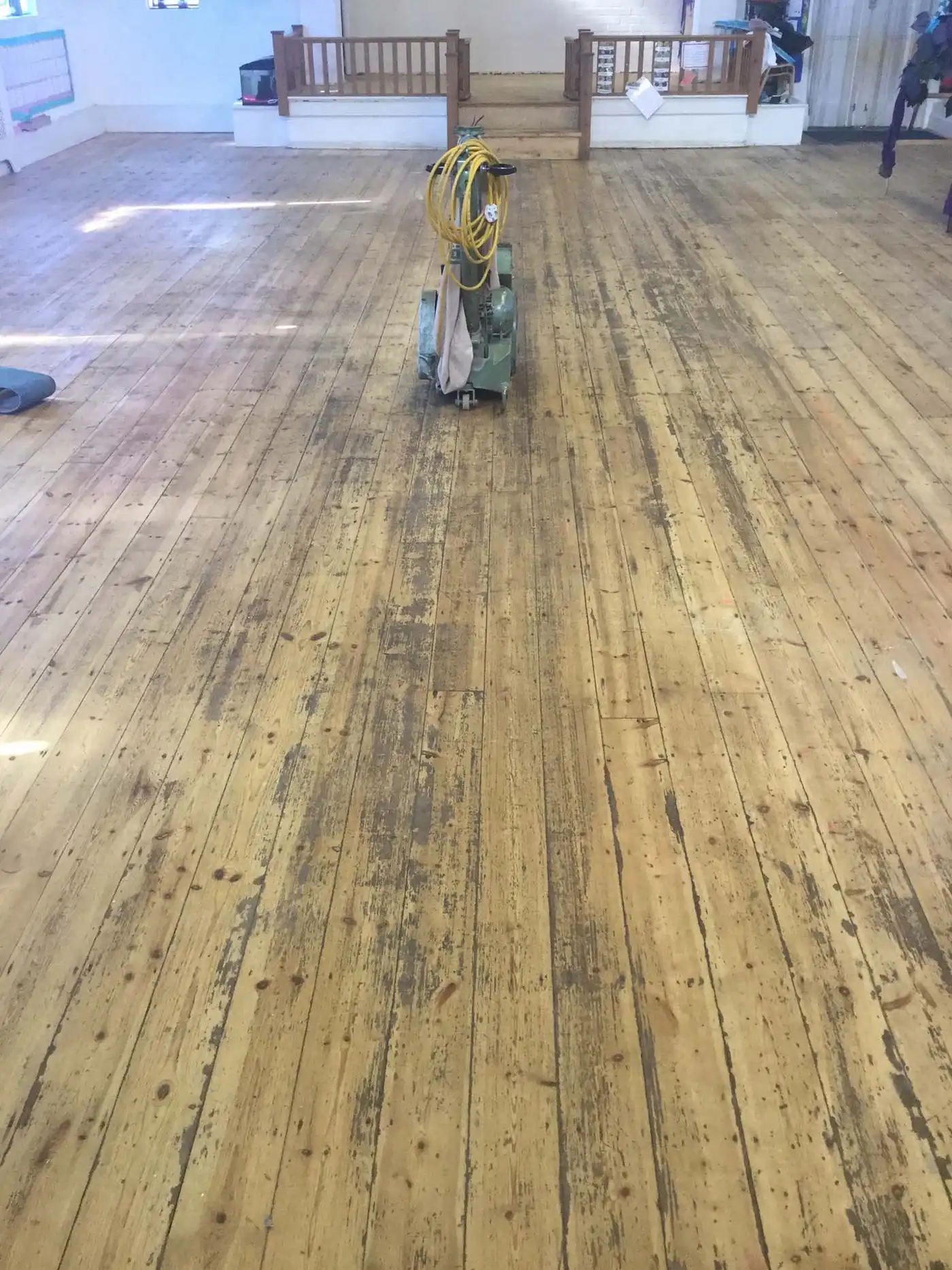 Wood floor sanding