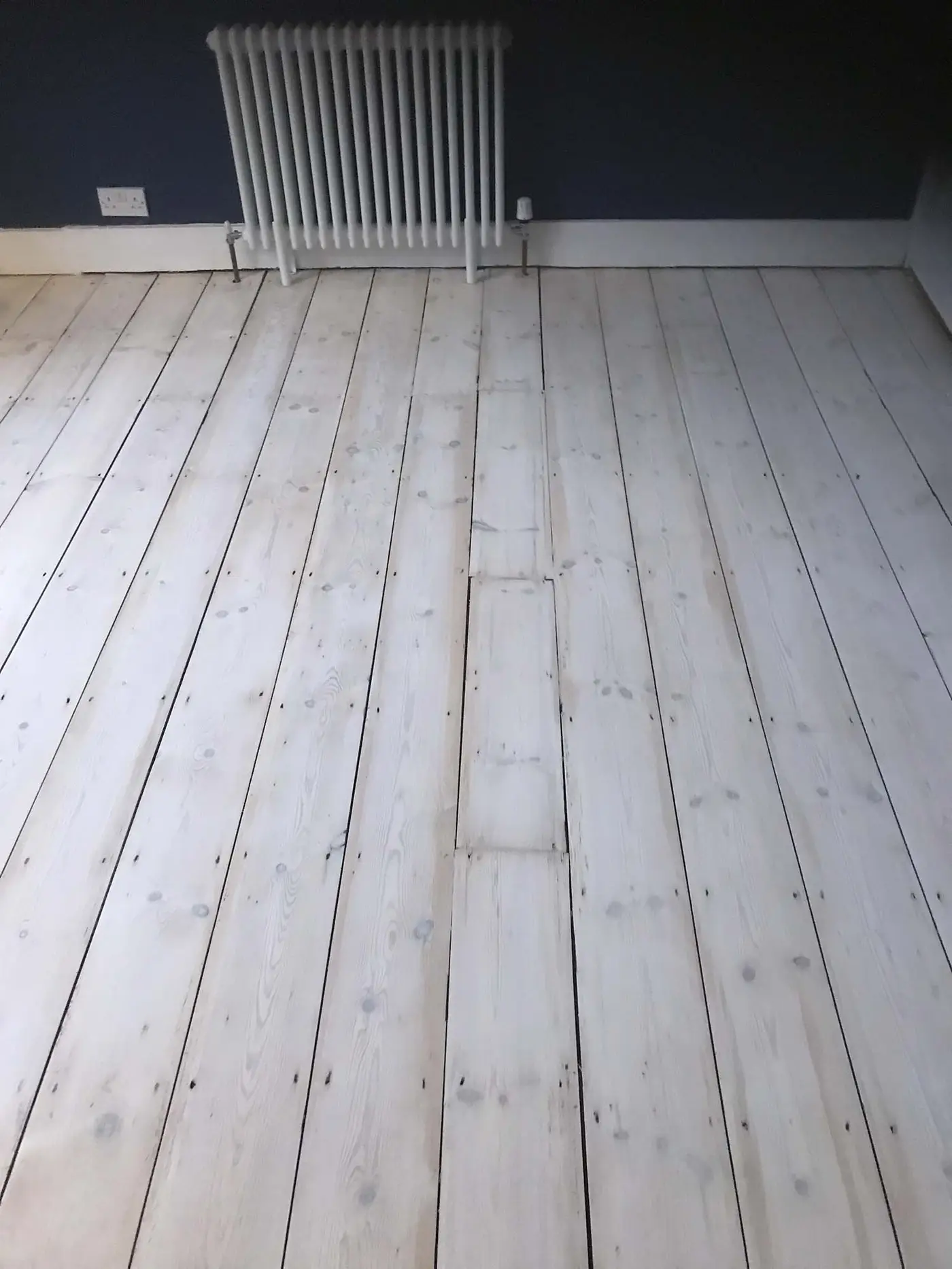 White wash floor