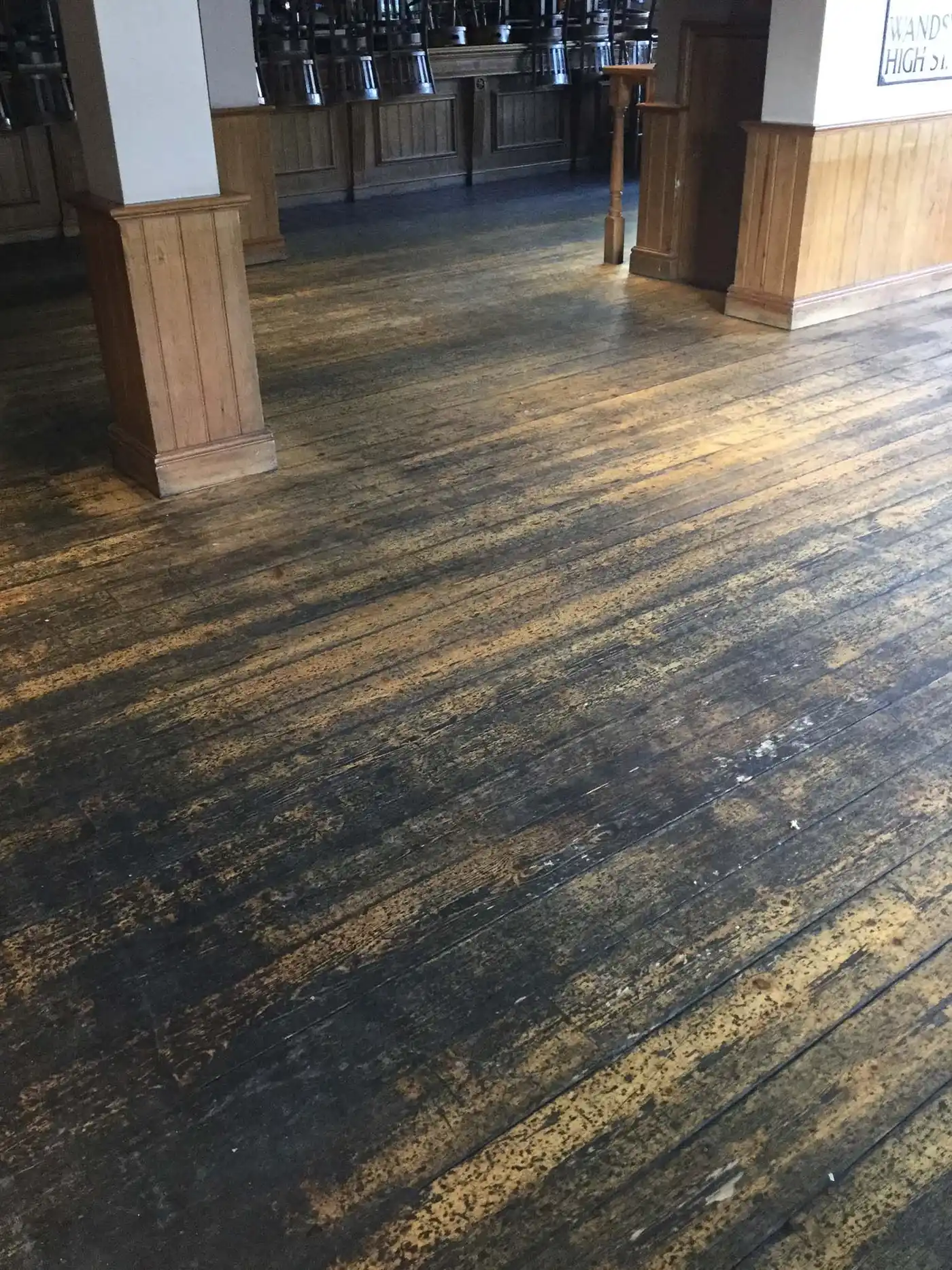 Wood floor sanding