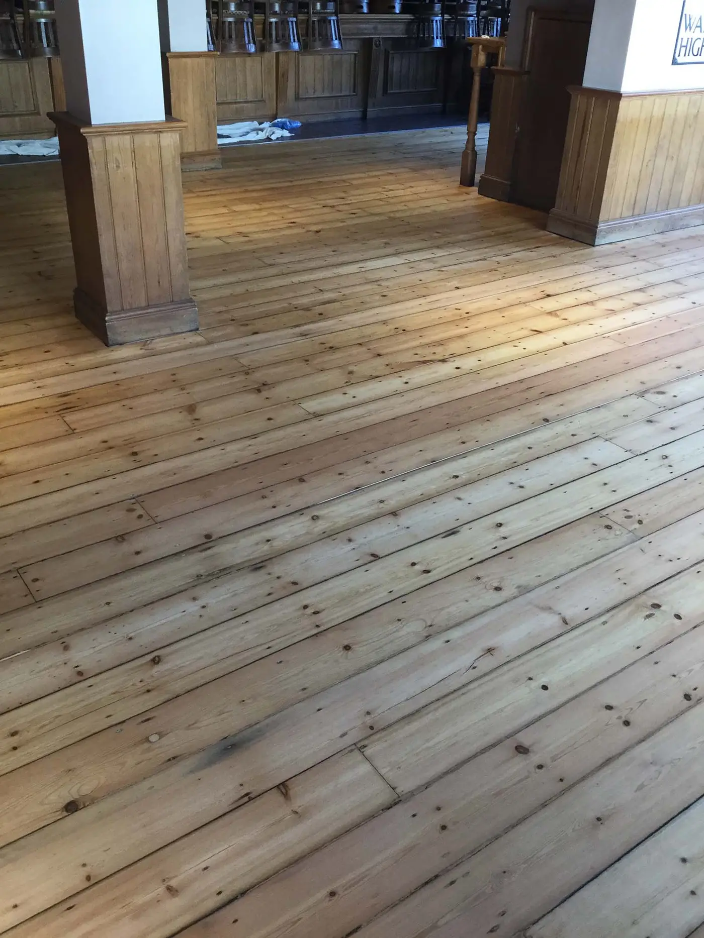 Wood floor sanding