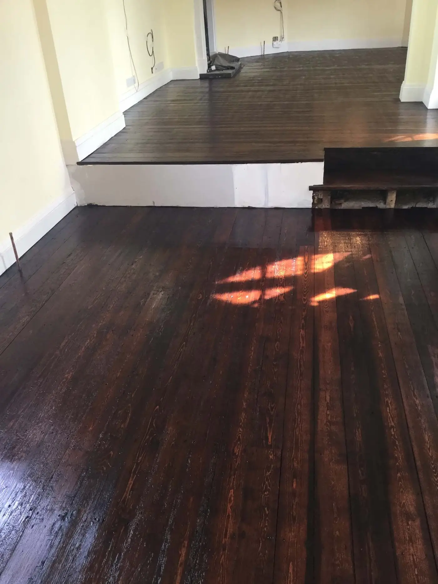 Wood floor sanding