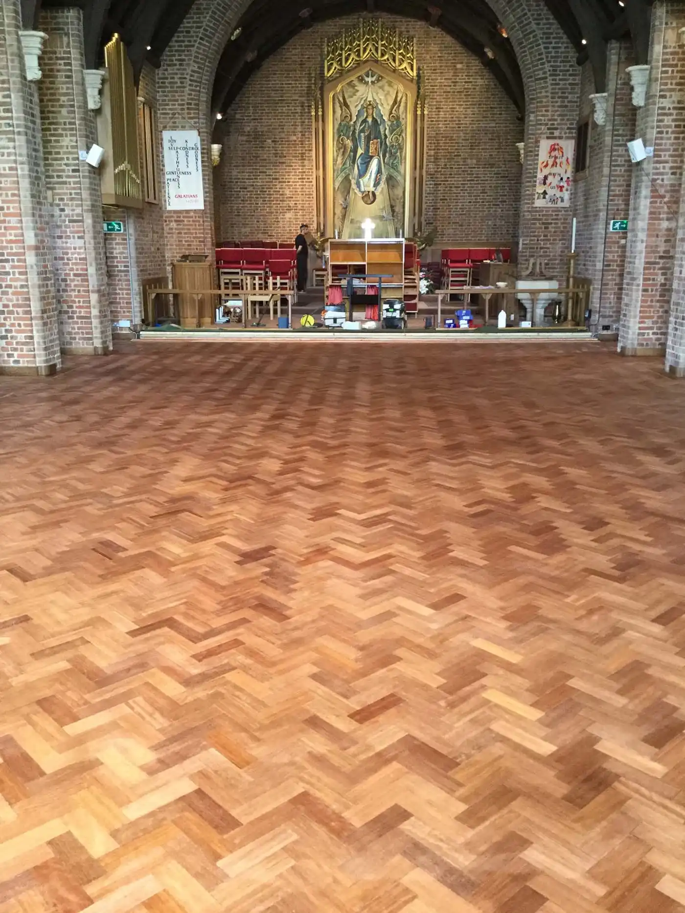 Wood floor sanding