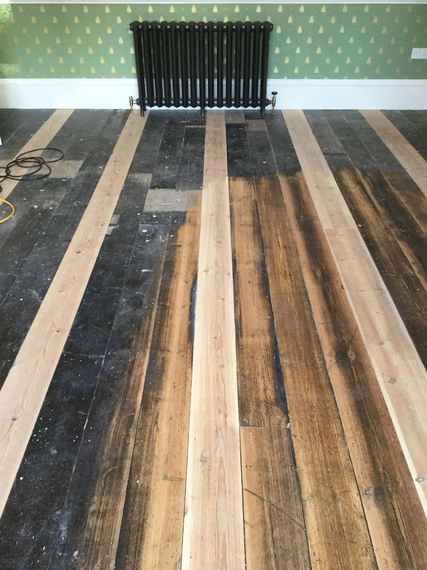 Wood floor sanding